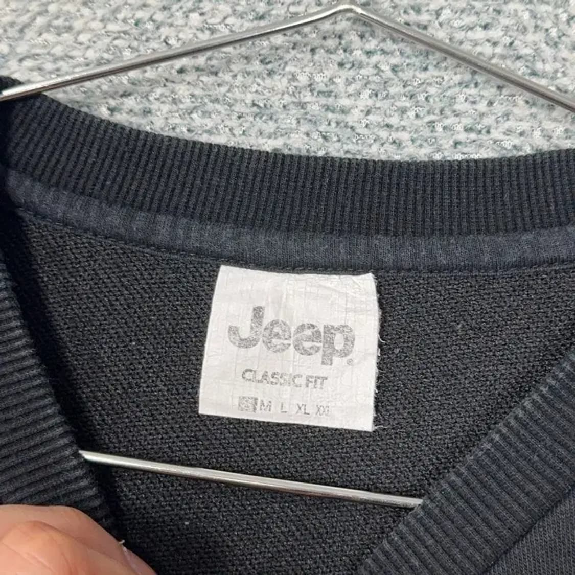 지프 여성 블랙 맨투맨 S 상품이미지3