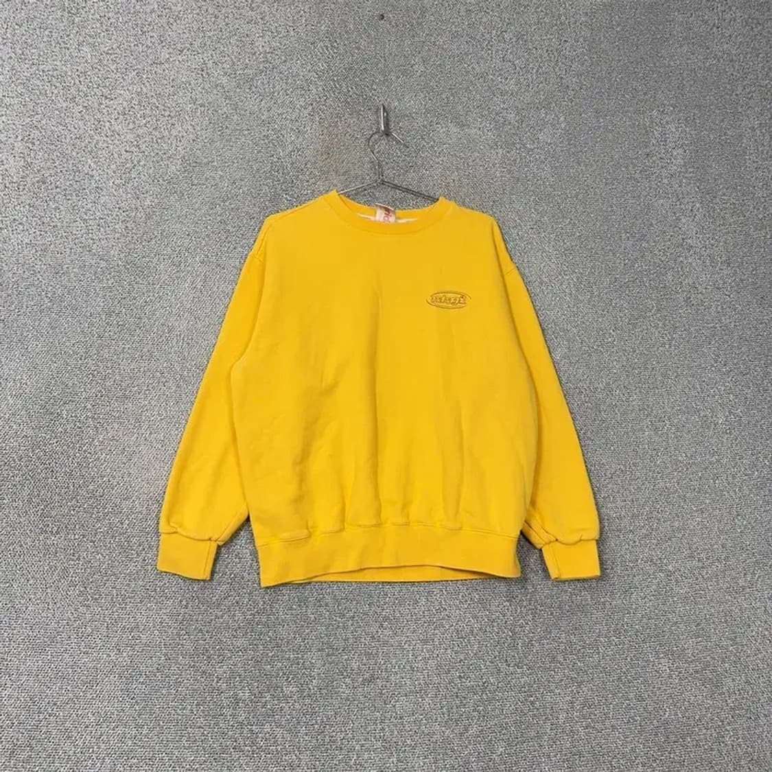 마하그리드 백로고 옐로우 맨투맨 M 상품이미지1