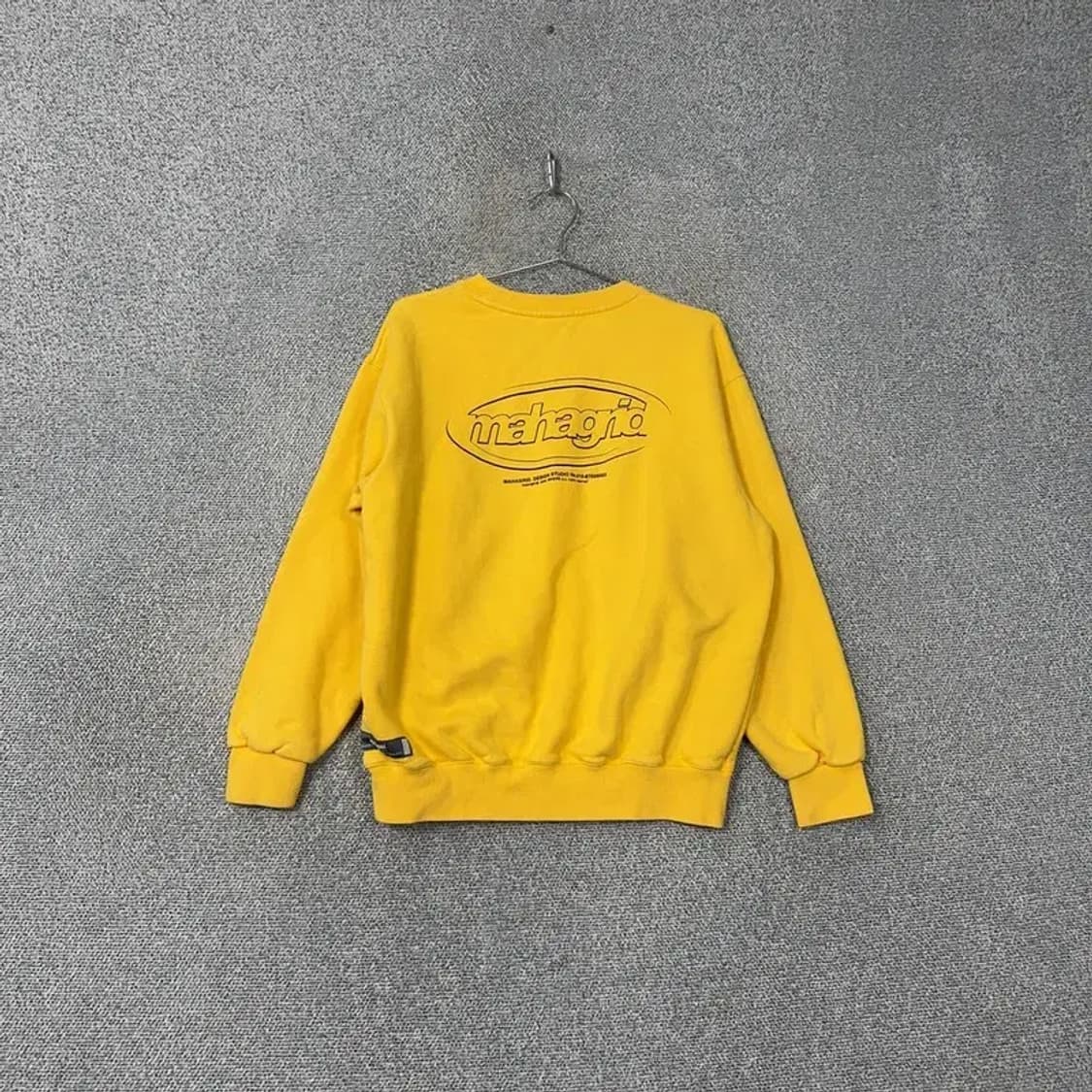 마하그리드 백로고 옐로우 맨투맨 M 상품이미지2