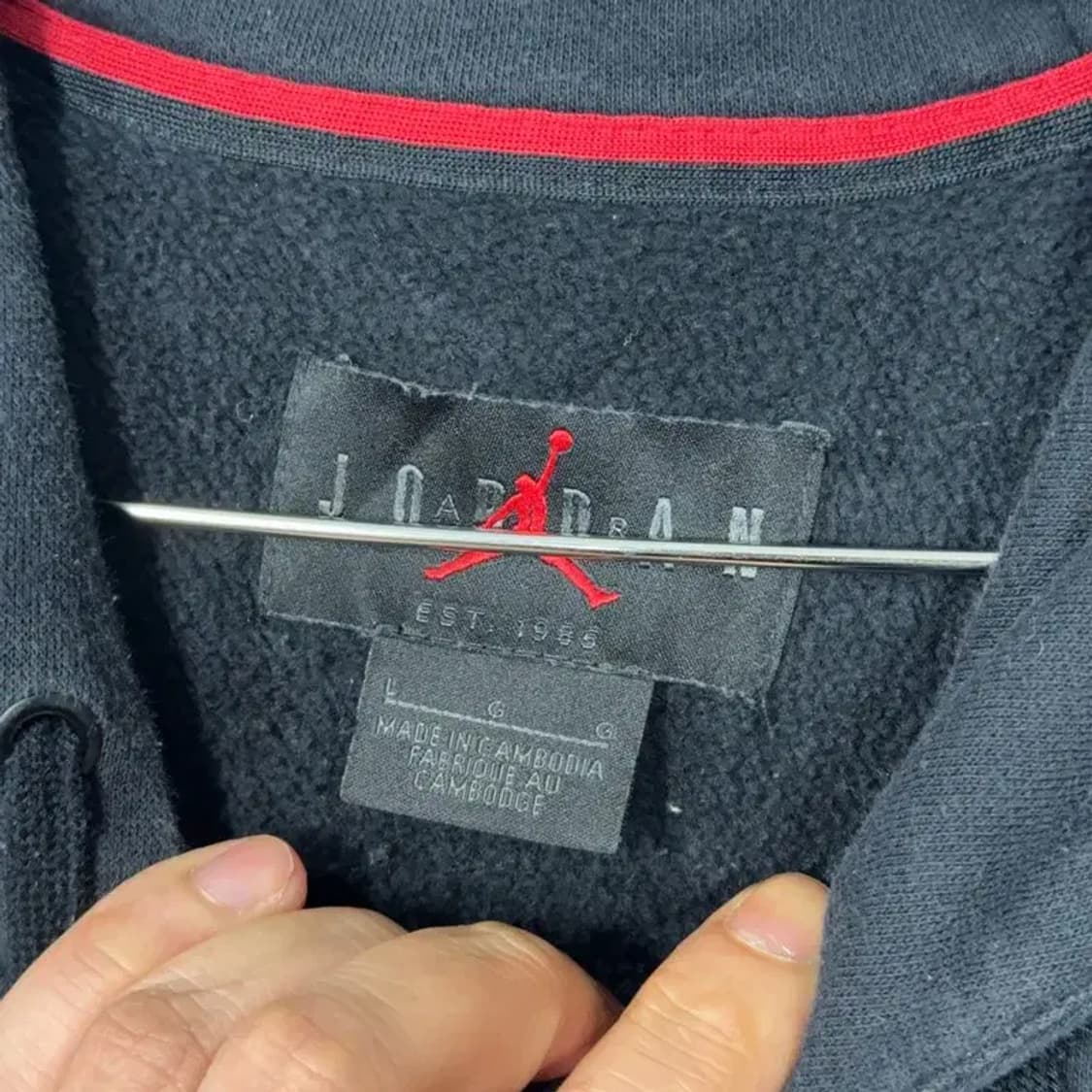 에어 조던 프린팅 블랙 후드티 L 상품이미지4