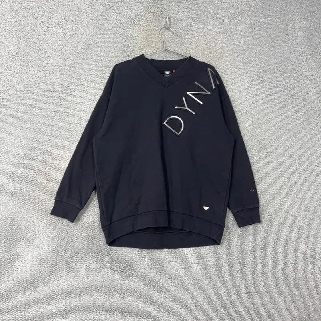 다이나핏 프린팅 로고 블랙 맨투맨 L 상품이미지1