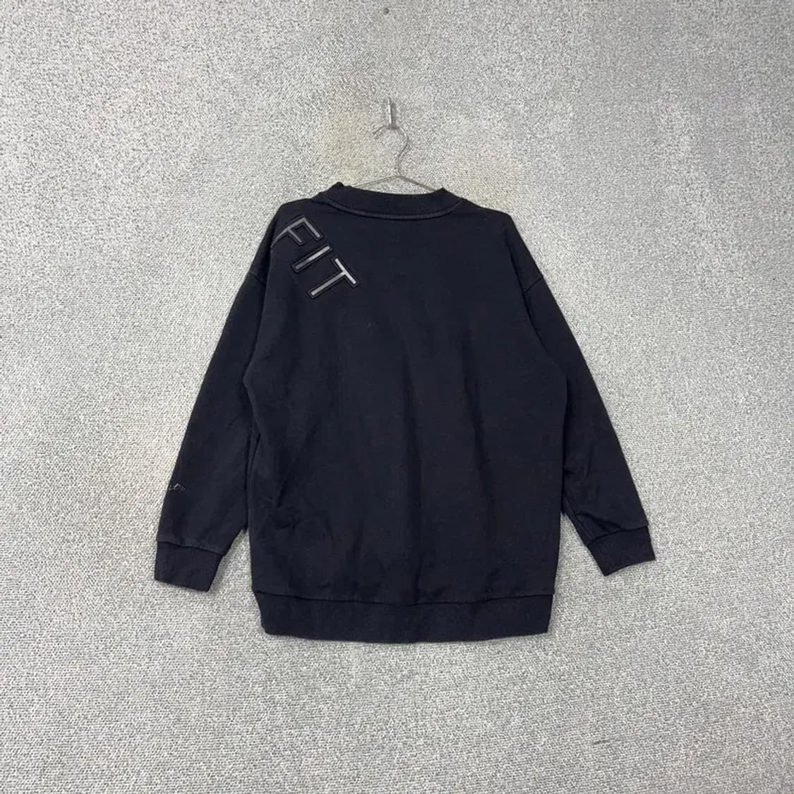 다이나핏 프린팅 로고 블랙 맨투맨 L 상품이미지2