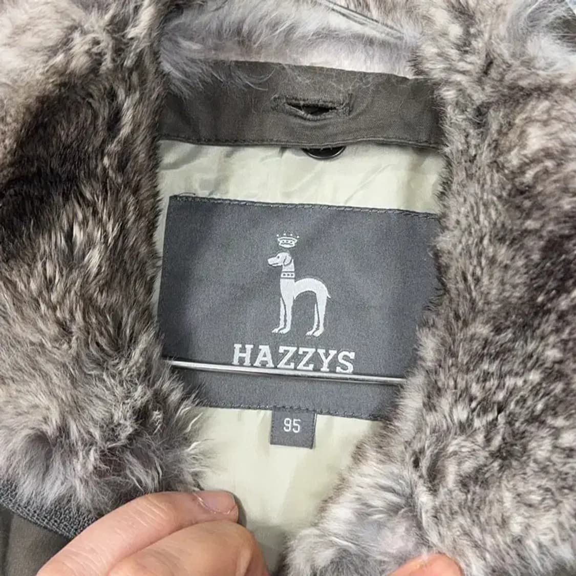 해지스 브라운 로고 남성 래빗퍼 캐주얼 워크 집업 자켓 95 상품이미지5