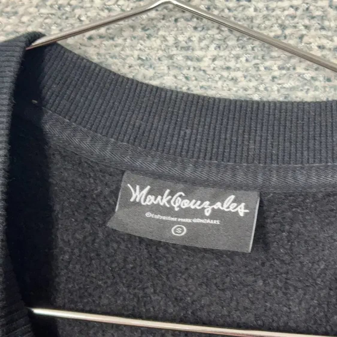 마크곤잘레스 빅로고 프린팅 블랙 맨투맨 S 상품이미지3