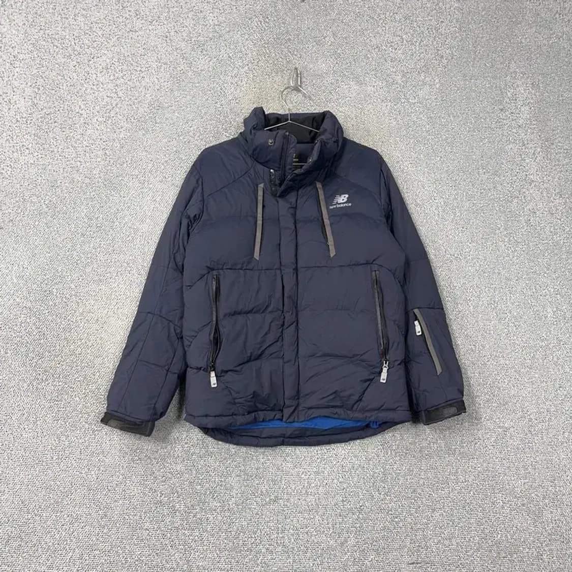 뉴발란스 로고 네이비 패딩 S 상품이미지1