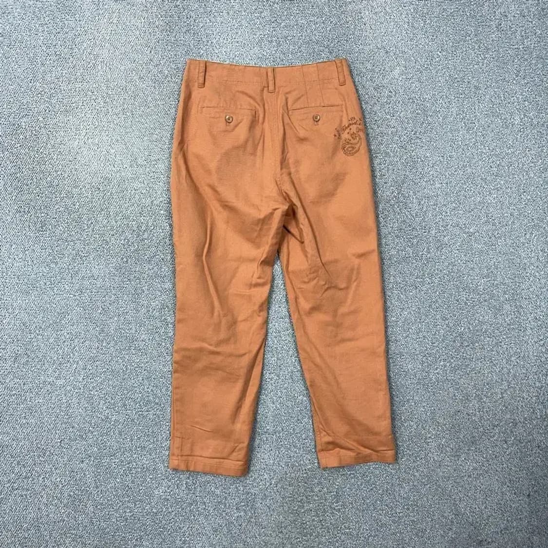 써스데이아일랜드 여성 오렌지 면바지 S 상품이미지2