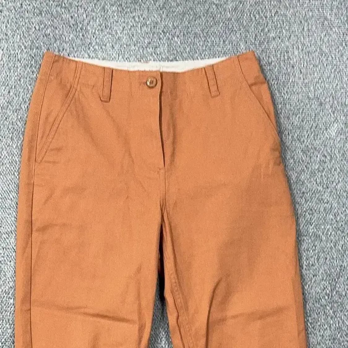 써스데이아일랜드 여성 오렌지 면바지 S 상품이미지3