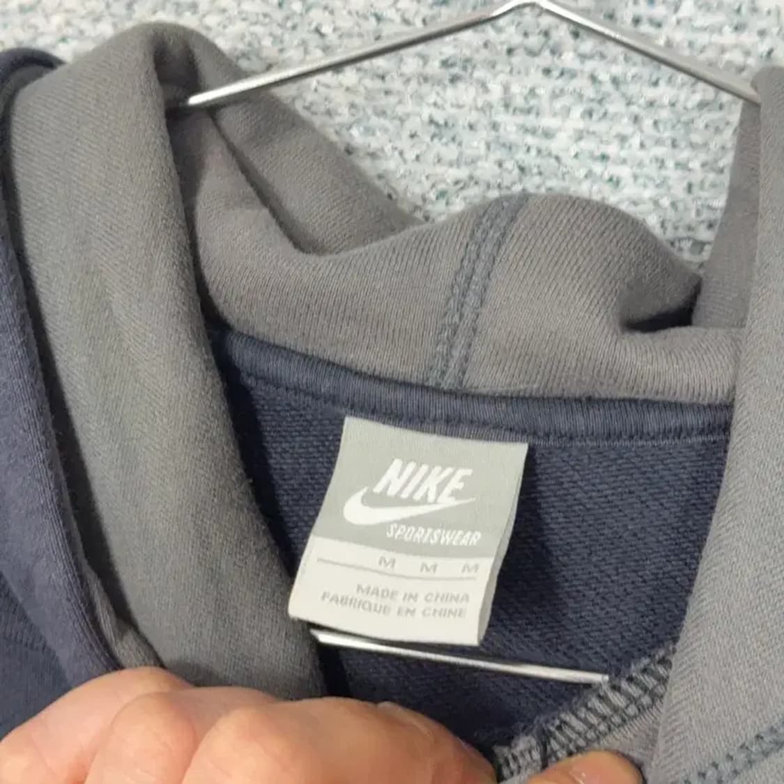 나이키 NSW 프린팅 네이비 후드티 M 상품이미지5