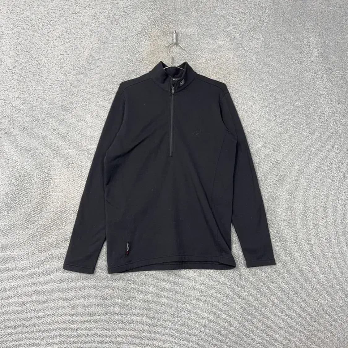 밀레 등산 반집업 블랙 긴팔티 L 상품이미지1