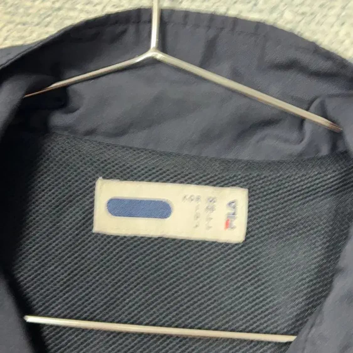 휠라 빈티지 로고 네이비 바람막이 M 상품이미지3