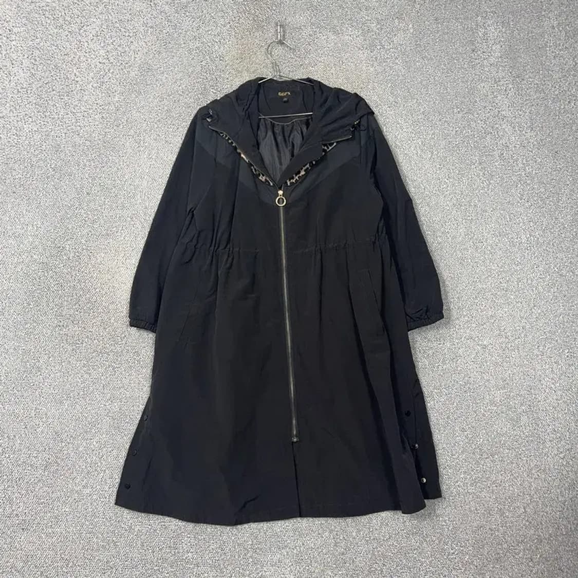 GGPX 오버핏 블랙 후드 코트 M 상품이미지1