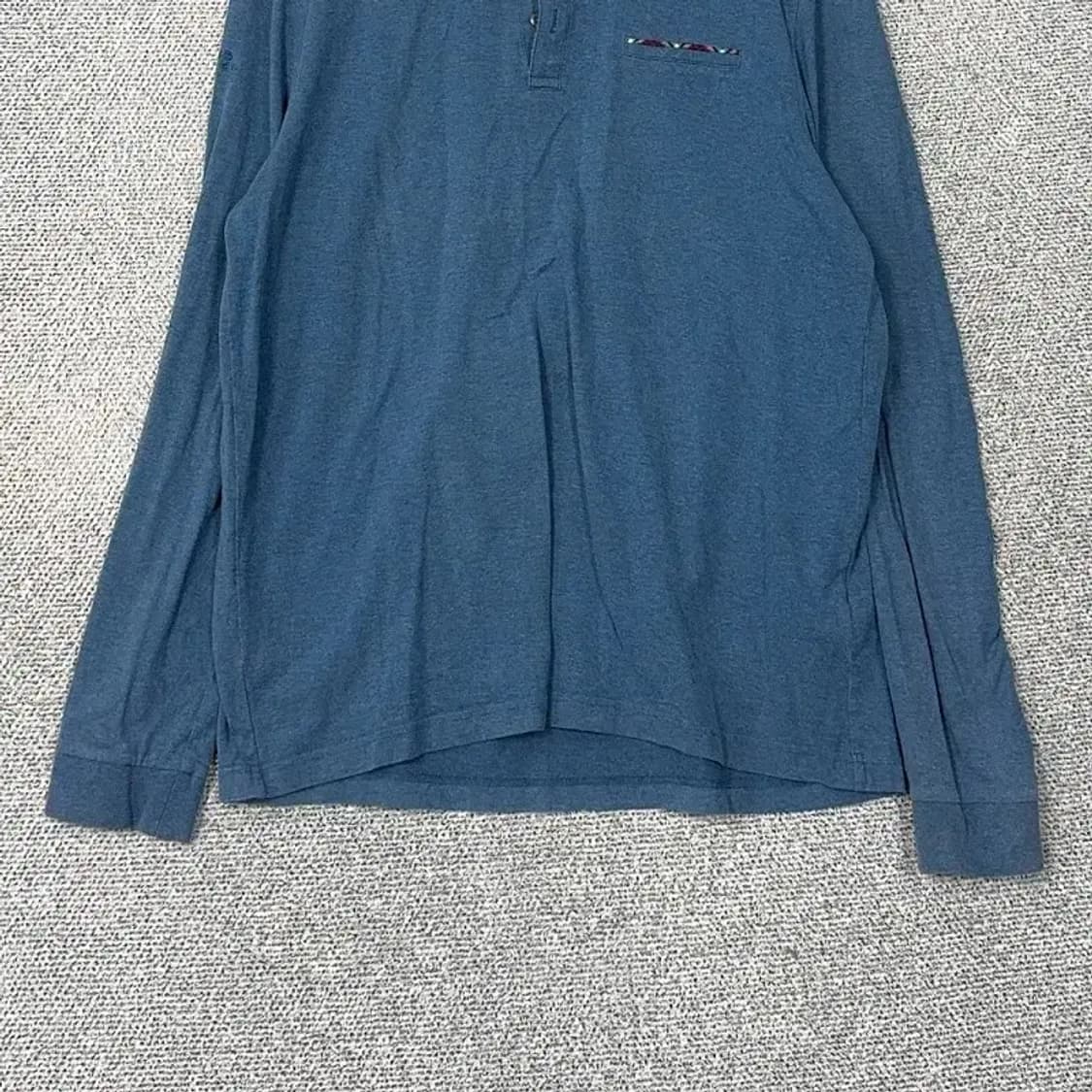 루이까스텔 남성 네이비 긴팔 카라티 110 상품이미지4