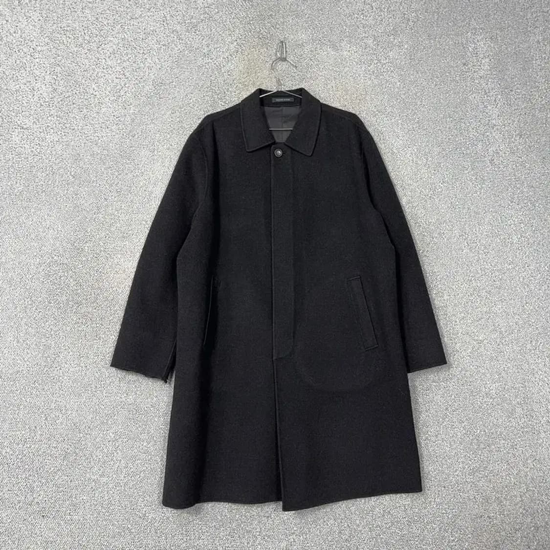 인디안옴므 남성 캐시미어 30% 블랙 코트 100 상품이미지1