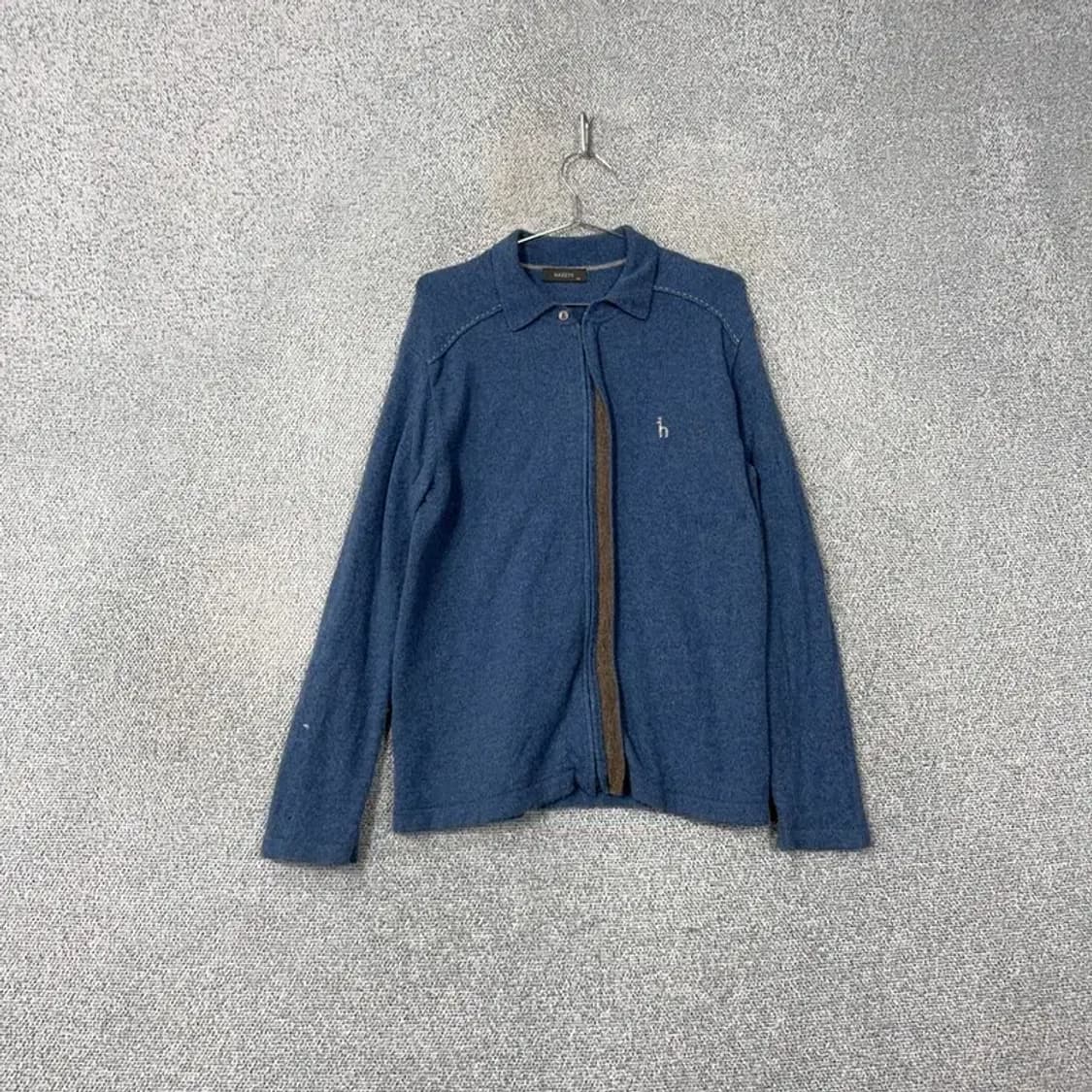 해지스 남성 캐주얼 네이비 집업 가디건 100 상품이미지1