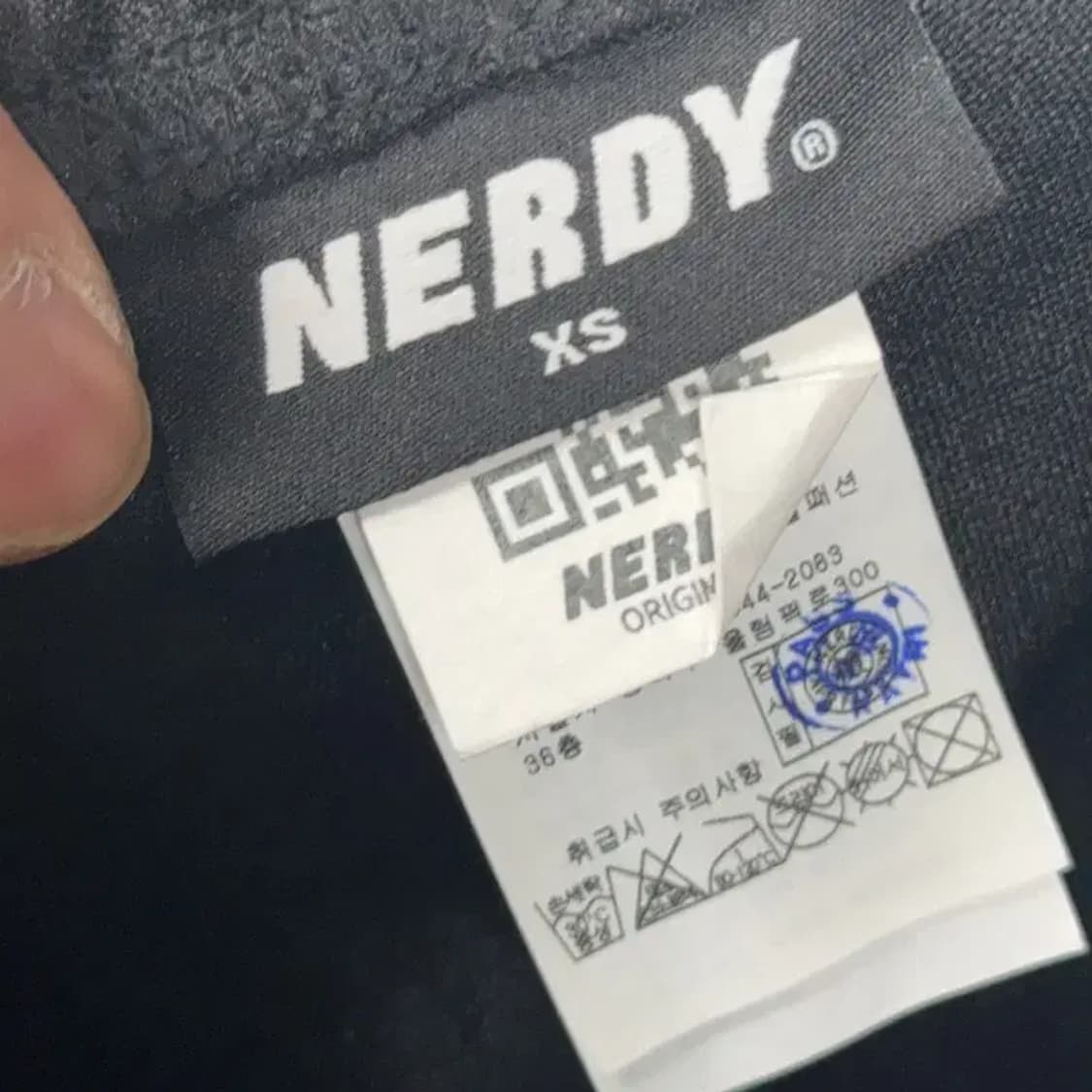 널디 사이드 로고 블랙 팬츠 XS 상품이미지5