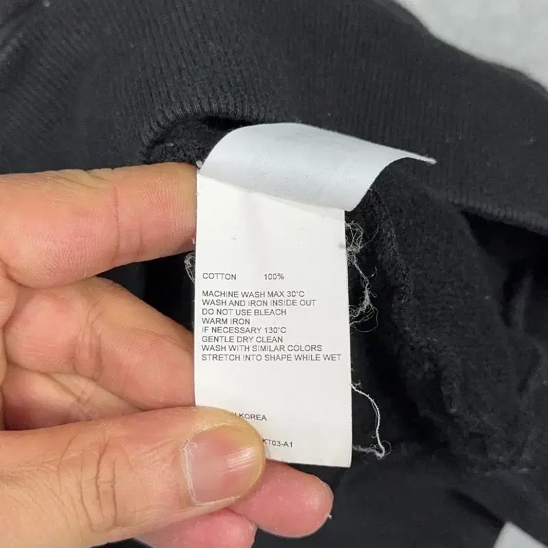 키르시 로고 블랙 후드티 1사이즈 상품이미지4