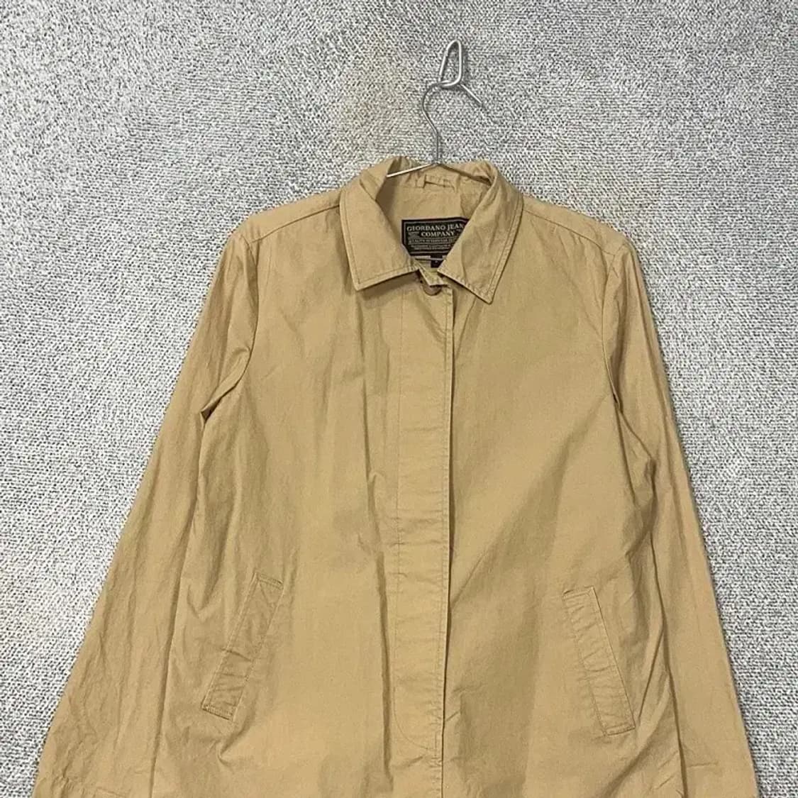 지오다노 남성 클래식 베이지 트렌치 코트 M 상품이미지3