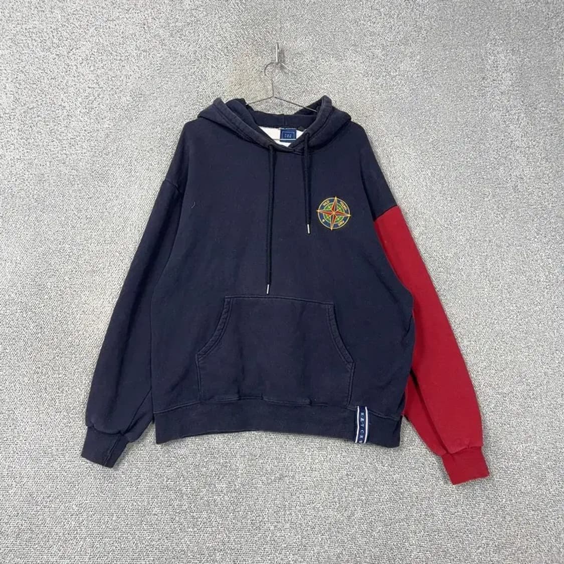 로맨틱크라운 금장 로고 빈티지 오버핏 후드티 L 상품이미지1