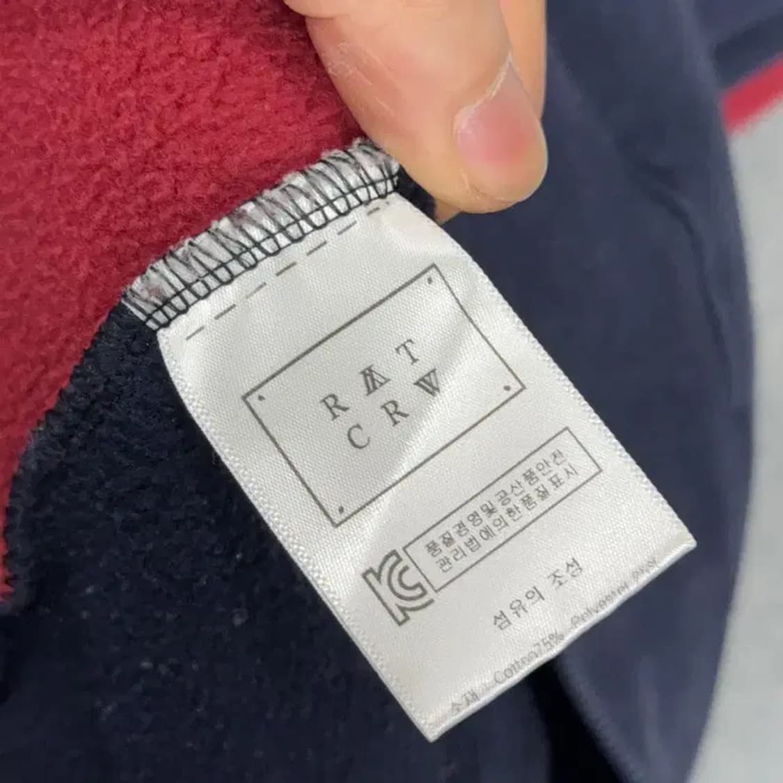 로맨틱크라운 금장 로고 빈티지 오버핏 후드티 L 상품이미지4