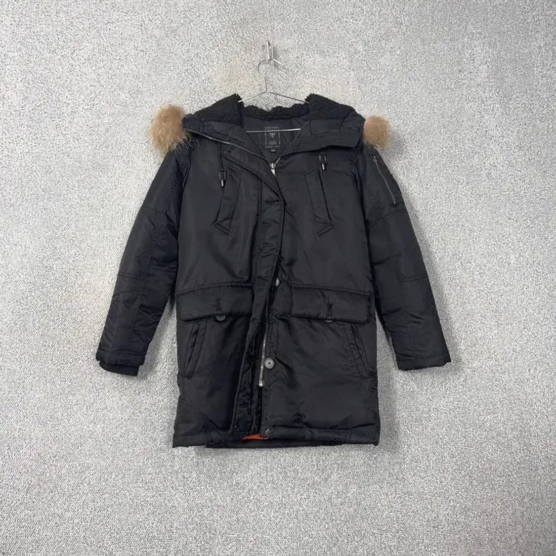 게스 오리털 덕다운 여성 블랙 패딩 점퍼 XS 상품이미지1