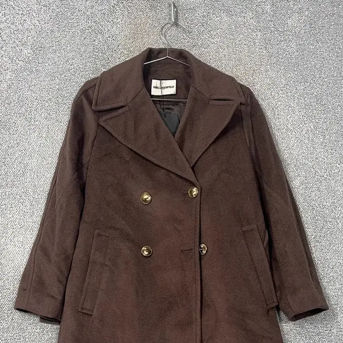 [새상품]칼라거펠트 빈티지 여성 클래식 울 코트 55 상품이미지3