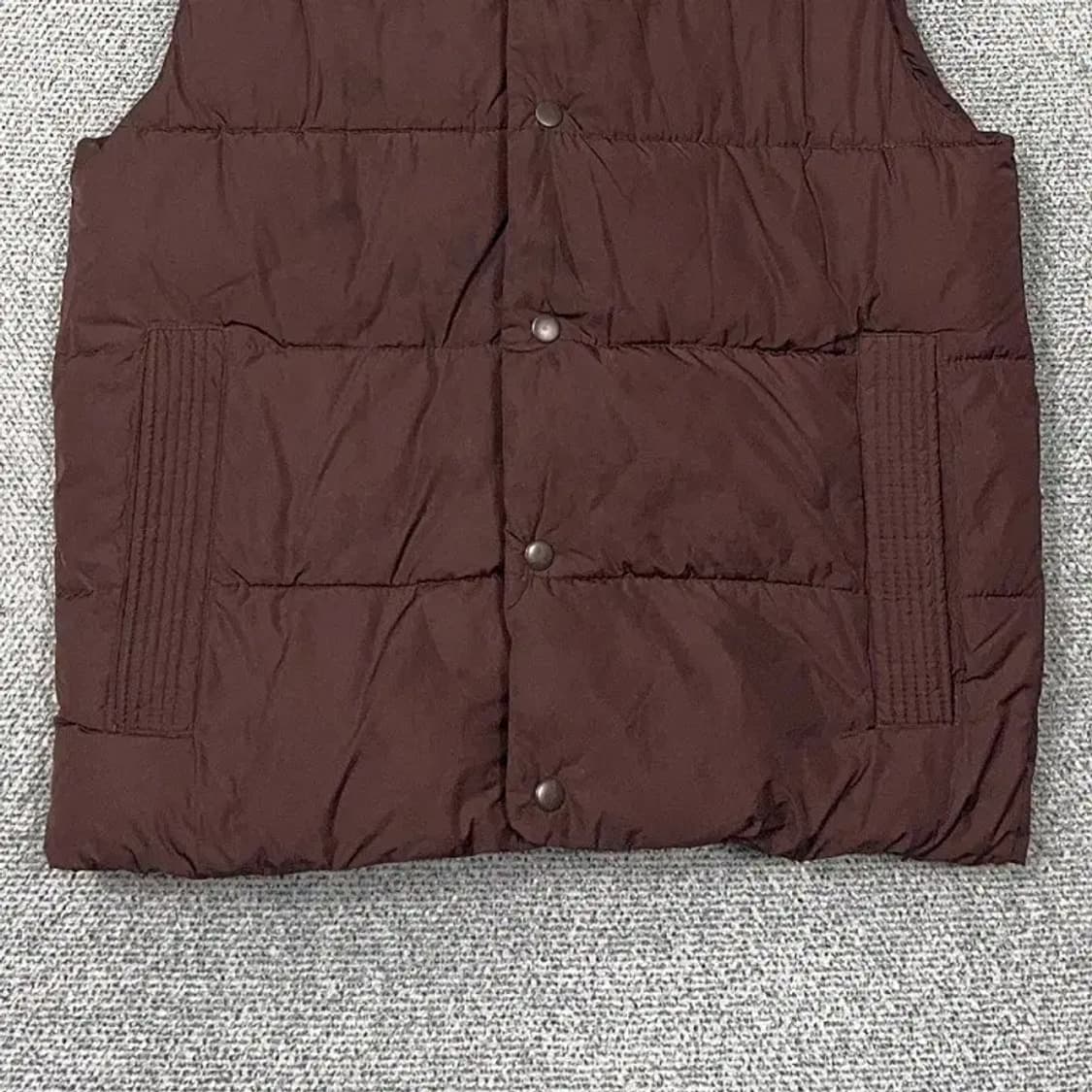 에잇세컨즈 브라운 남성 캐주얼 패딩 조끼 S 상품이미지4