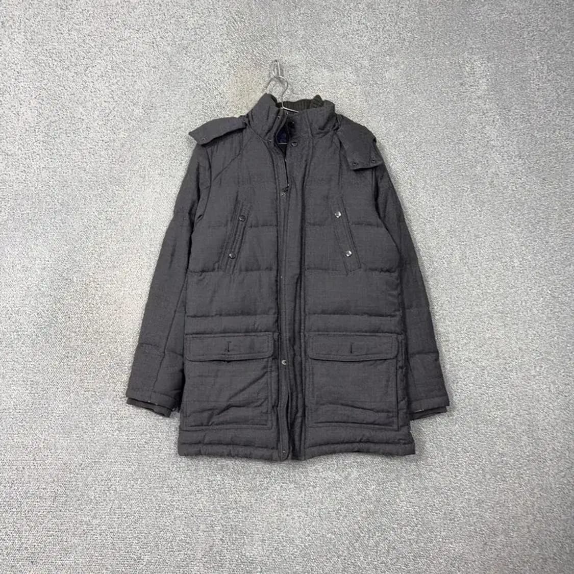 타미힐피거 그레이 캐주얼 포켓 롱패딩 점퍼 자켓 100-105 상품이미지1