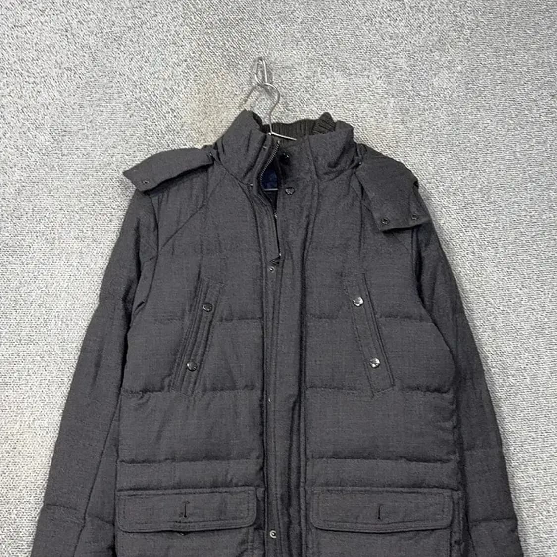 타미힐피거 그레이 캐주얼 포켓 롱패딩 점퍼 자켓 100-105 상품이미지3