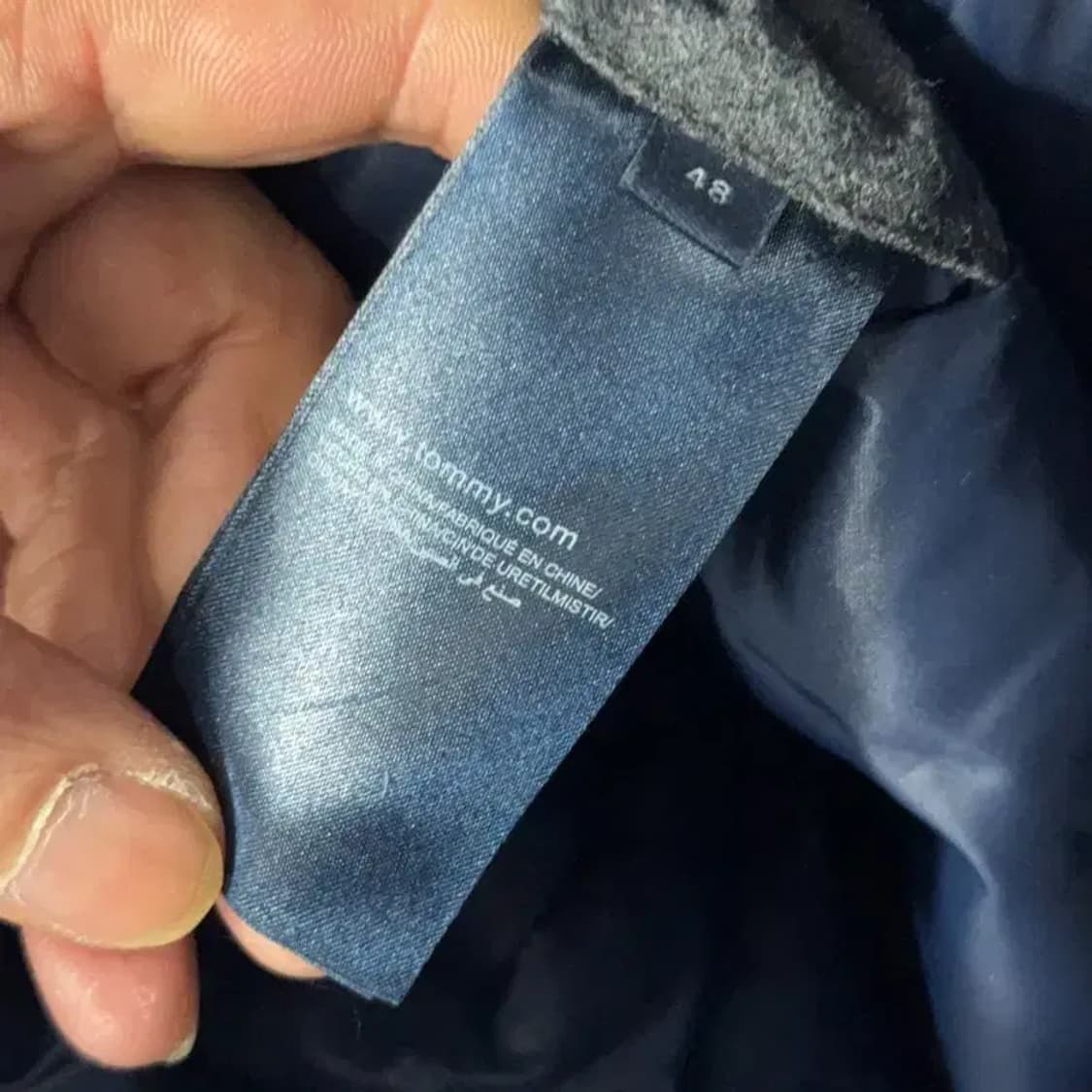 타미힐피거 그레이 캐주얼 포켓 롱패딩 점퍼 자켓 100-105 상품이미지6