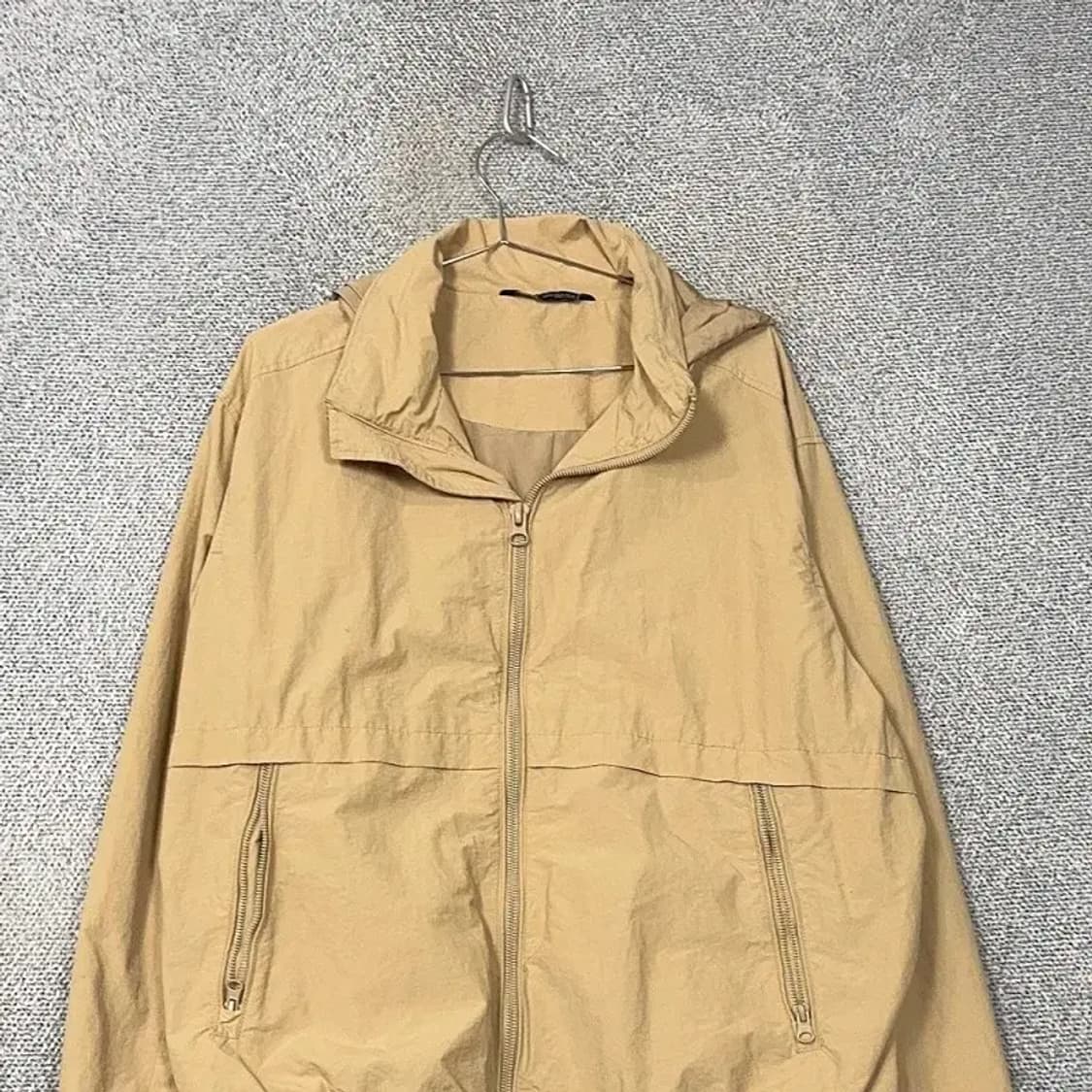 자라 베이지 클래식 워크 집업 자켓 XL 상품이미지3