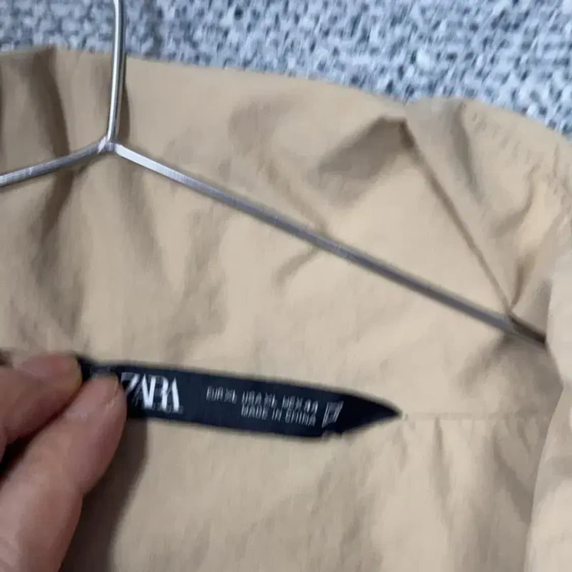 자라 베이지 클래식 워크 집업 자켓 XL 상품이미지5