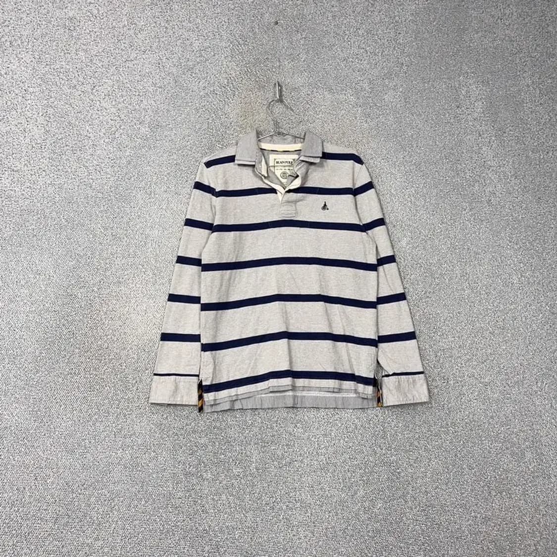 빈폴 스트라이프 라이트 그레이 카라티 100 상품이미지1