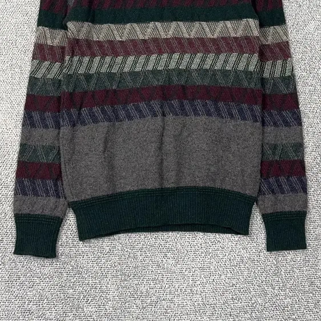 커스텀멜로우 빈티지 패턴 캐주얼 울 니트 95 상품이미지4