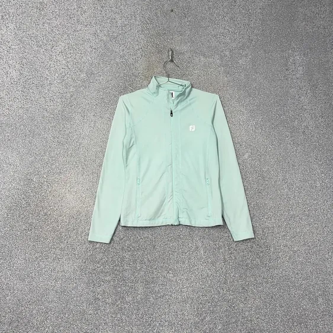 풋조이 여성 민트 로고 골프 기능성 집업 S 상품이미지1