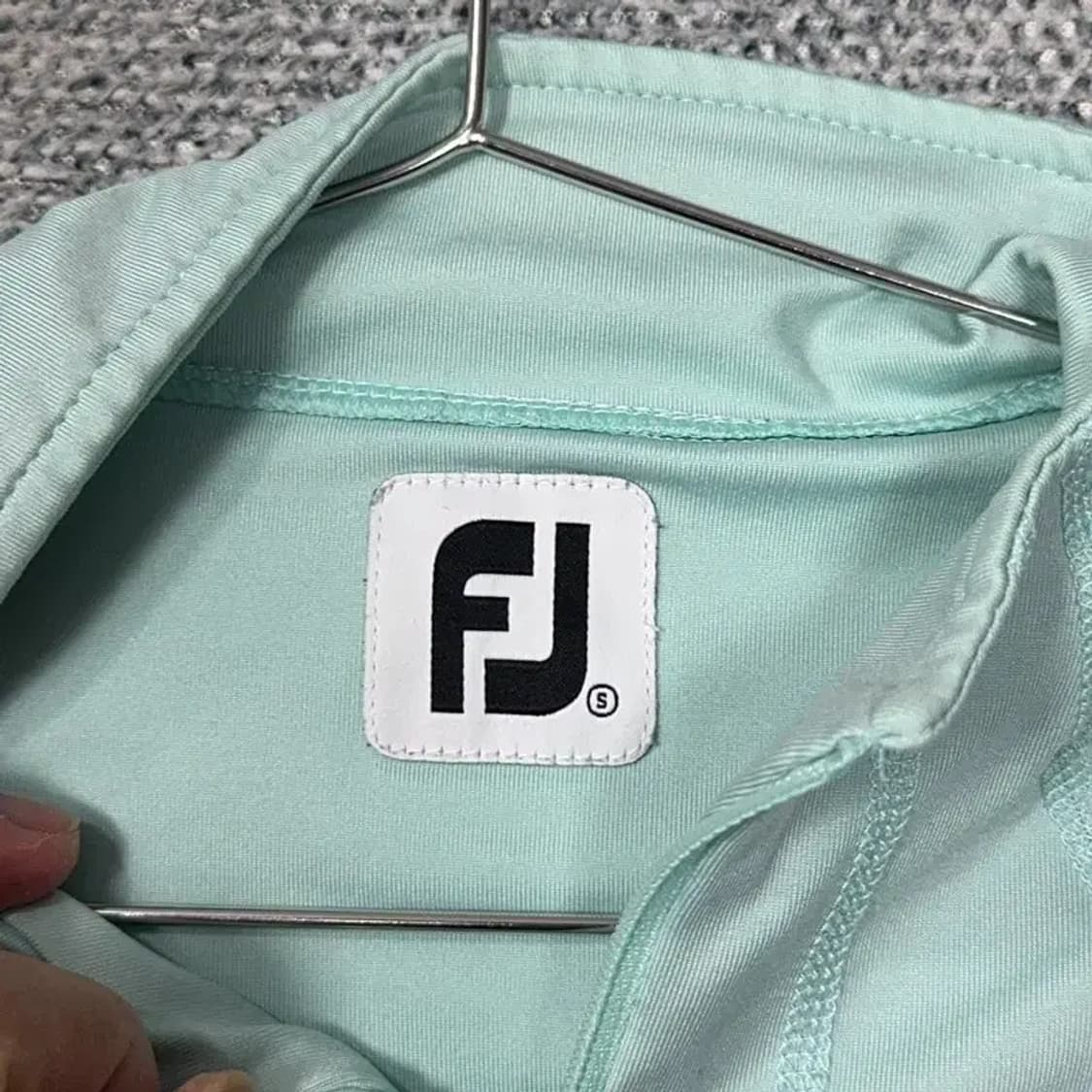 풋조이 여성 민트 로고 골프 기능성 집업 S 상품이미지3