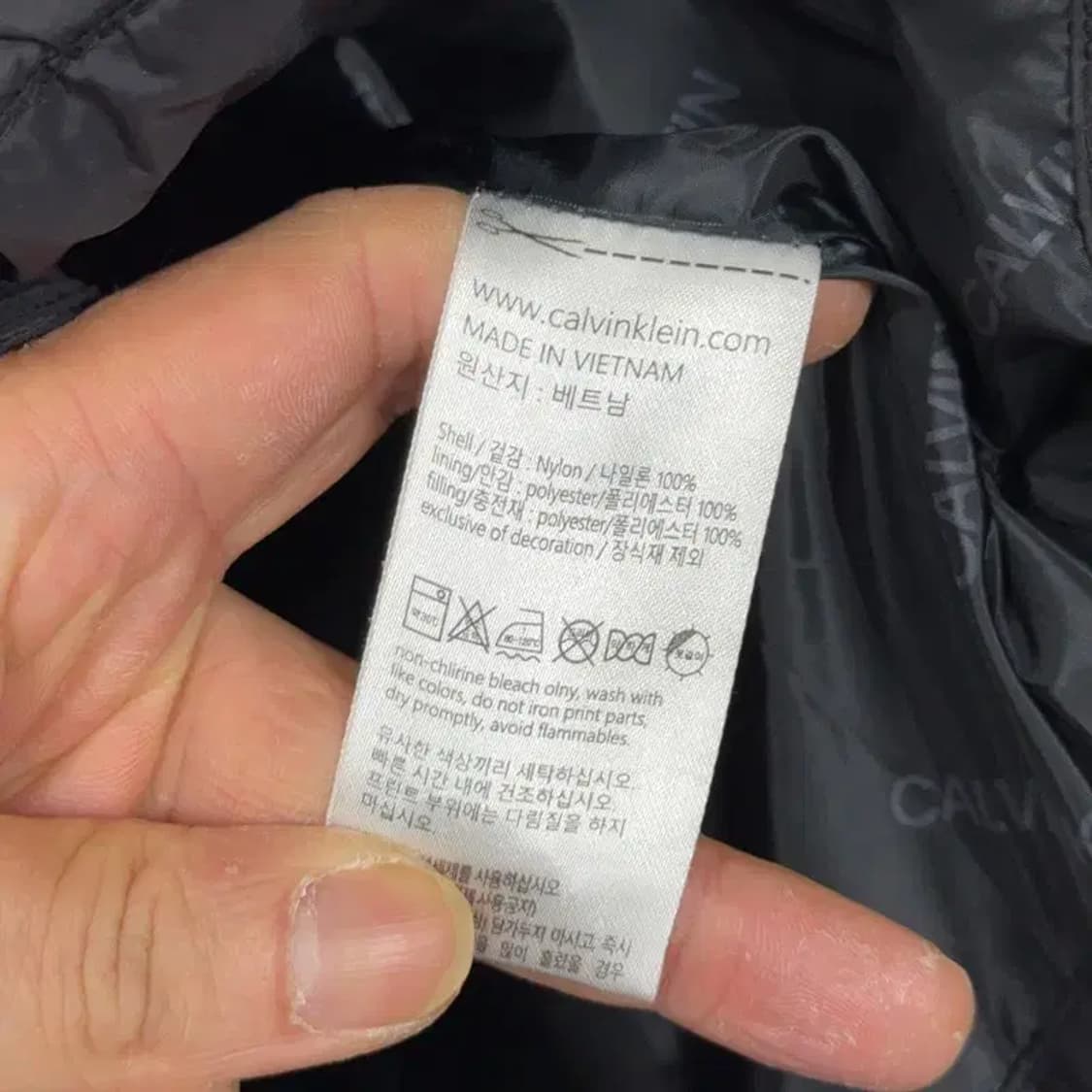 캘빈클라인 블랙 캐주얼 패딩 조끼 S/P 상품이미지7