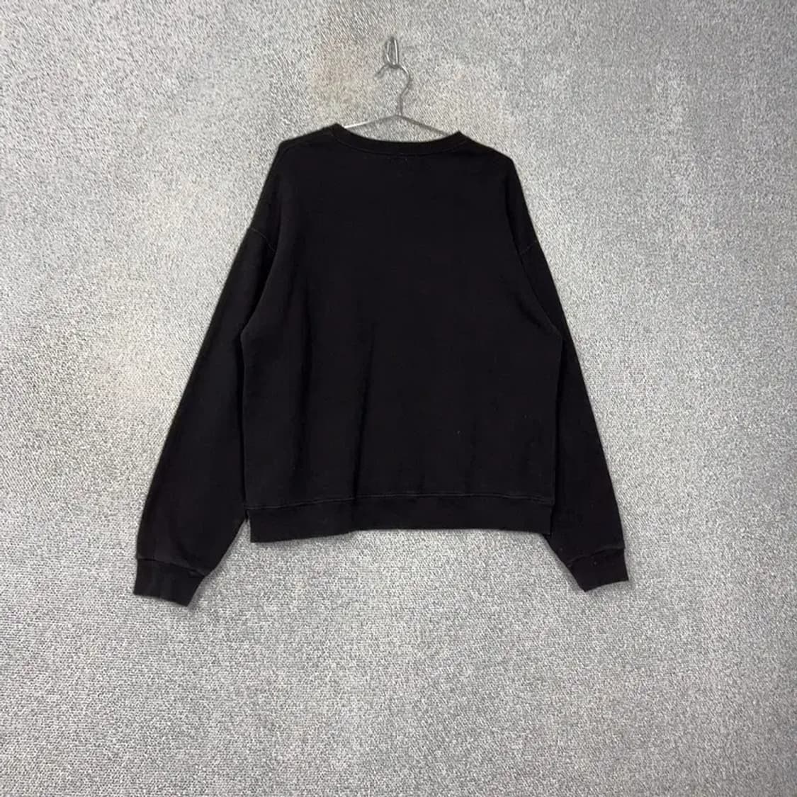 이벳필드 로고 블랙 오버핏 스웻셔츠 맨투맨 L 상품이미지2