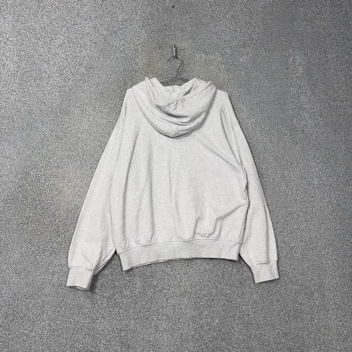 널디 라이트 그레이 로고 오버핏 후드집업 S 상품이미지2