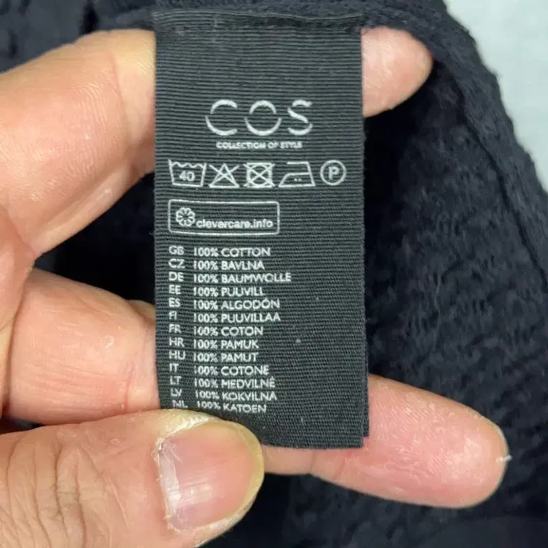 COS 코스 여성 블랙 니트 XS 상품이미지4
