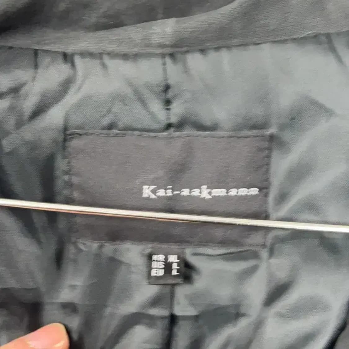 카이아크만 빈티지 블랙 트렌치 코트 XL 상품이미지5