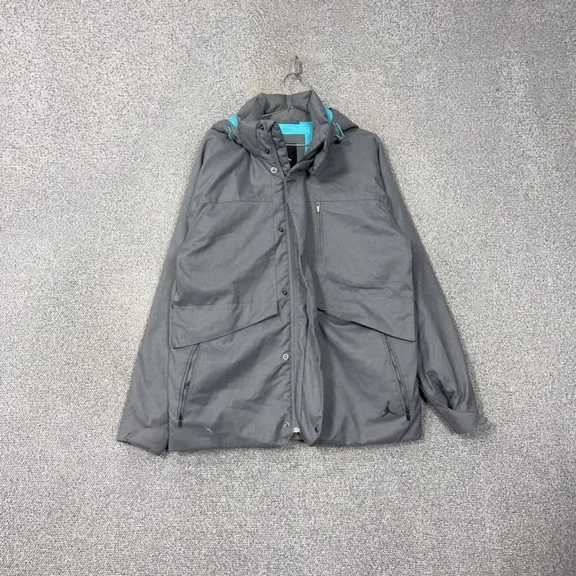 나이키 조던 로고 그레이 패딩 자켓 M 상품이미지1