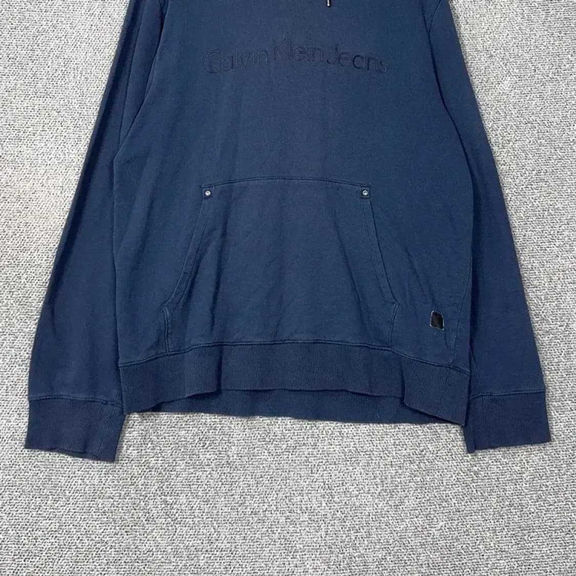 캘빈클라인 로고 프린팅 네이비 후드티 XXL 상품이미지4