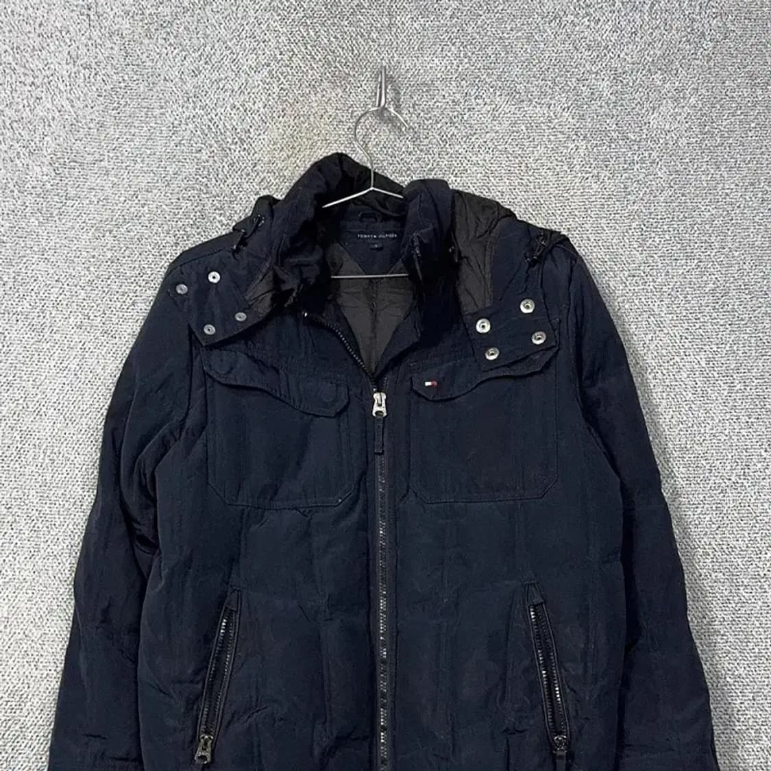 타미힐피거 퀄팅 캐주얼 네이비 패딩 자켓 S 상품이미지3