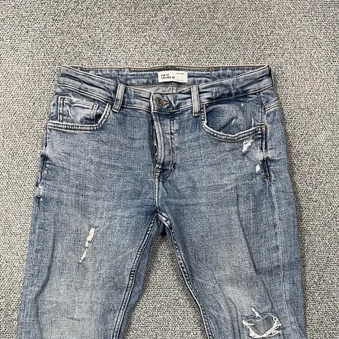 자라 디트로이드 연청 청바지 32 상품이미지3