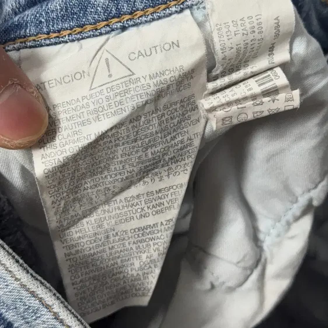 자라 디트로이드 연청 청바지 32 상품이미지6