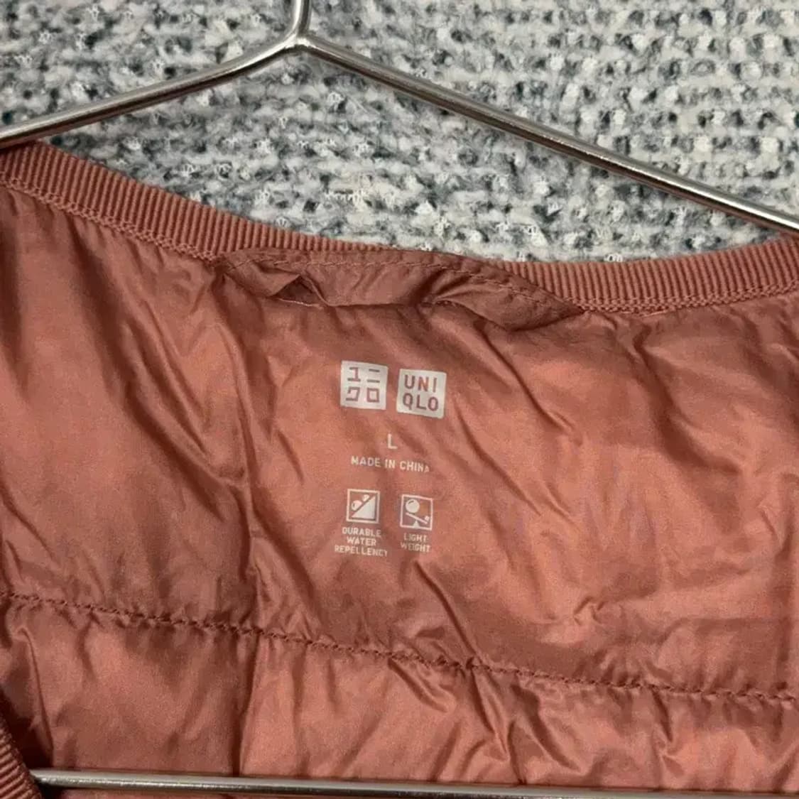 유니클로 코랄 경량 패딩 조끼 L 상품이미지5