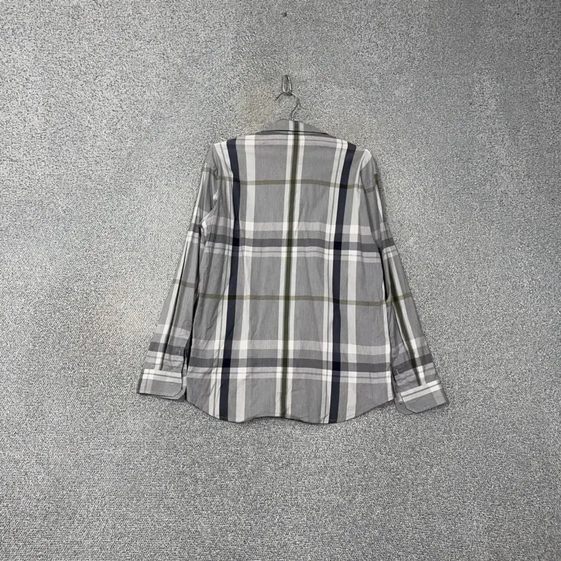 닥스 코튼 체크 라이트 그레이 셔츠 95 상품이미지2