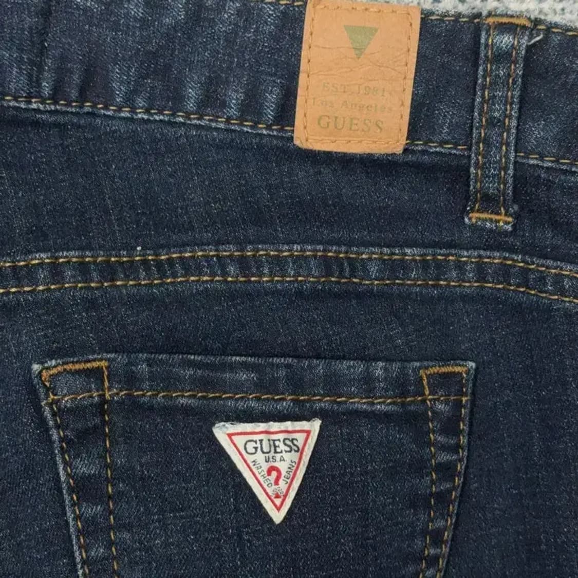 게스 삼각로고 중청 청바지 27 상품이미지5