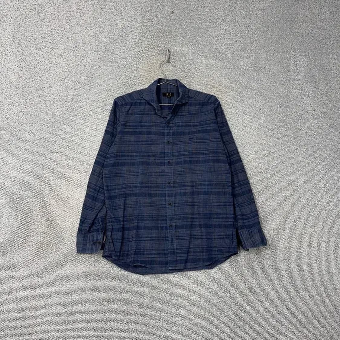 닥스 스트라이프 체크 네이비 셔츠 100 상품이미지1