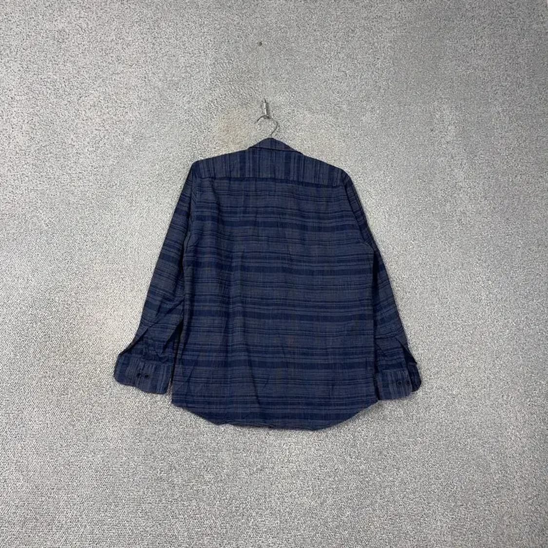 닥스 스트라이프 체크 네이비 셔츠 100 상품이미지2